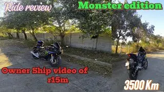 Ownership review video of R15 and Monster edition with vloggerchetan09 and r15m #r15 #trending 
