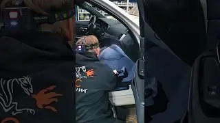 Car interior dry cleaning