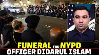 LIVE: Funeral for NYPD officer killed in Midtown shooting | New York Shooting | USA