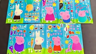 [🐶Paper DIY🐕]🐷 Hallo Peppa Sticker Book | Paper DIY ASMR #PeppaPig