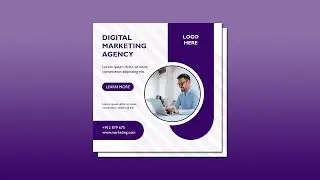 Social Media Post Design in Photoshop | Digital Marketing Banner | Facebook Ad Design