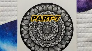 Basic Mandala Art Patterns Series for beginners Part-7 #shorts #short #yt #ytshorts #ytshort #trend