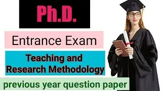PhD Entrance exam question paper/ previous year old paper/ #phdquestionpaper #phd #phd2022