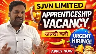 SJVN Limited में Apprenticeship की Vacancy आ गई 🔥|Diploma Job Update|Polytechnic Diploma Job
