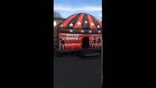 Inflatable Disco Dome Red & Black 20ft