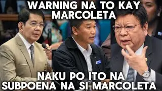 MARCOLETA MAY SUBPOENA NA? SANGKOT SA FLOOD CONTROL
