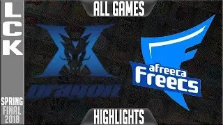 KZ vs AFS Highlights ALL GAMES | LCK Playoffs GRAND FINAL 2018 King-Zone DragonX vs Afreeca Freecs