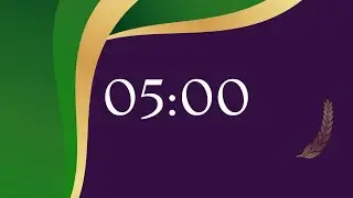 5 Min SILENT Timer&rarr; Tranquil Bird Sounds Alarm