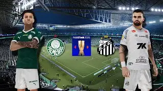PALMEIRAS X SANTOS | PAULISTÃO 2026 | SIMULAÇÃO | PES 2026 4K60FPS