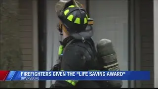 Firefighters given the 