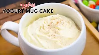 Yogurt Mug Cake | No Egg, No Oven, Super Moist 1-Minute Dessert in a Mug!Easy Microwave Cake Recipe