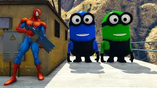 GTA 5 Spiderman vs White Minion | Epic Ragdoll Fails