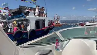 Procesi&oacute;n mar&iacute;tima del Carmen en A Illa de Arousa (boat parade)
