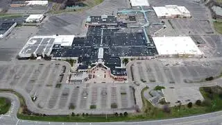 Drone over Eastview mall, Victor, NY