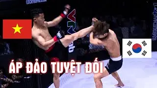 Lưu Đức Mạnh thị uy sức mạnh, ÁP ĐẢO TUYỆT ĐỐI trước võ sĩ người Hàn Quốc