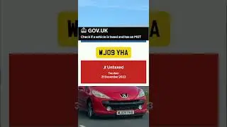 Untaxed Peugeot 207 #peugeot #peugeot207 #untaxedcar #untaxedvehicle #vehiclecheck #dashcam #govuk