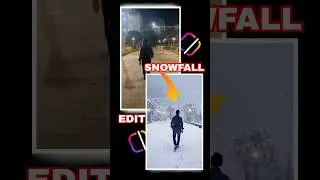 Snowfall Effect | Trending Winter Video Effect 2025 #Shorts #SnowfallEffect #Trending