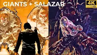 DOUBLE GIANTS + SALAZAR BOSS - RE4 Remake Chapters 11-12 | 4K No Commentary