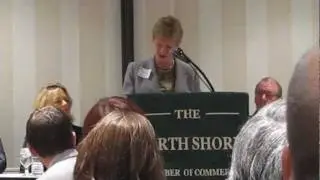 Marty Jones, president and CEO, MassDevelopment speaks at November Executive Breakfast