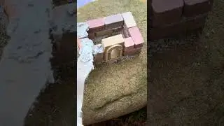 Building on the rock&hellip; still a disaster? #house #miniature #DIY
