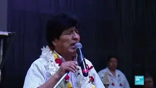 Desde Buenos Aires, Evo Morales inaugur&oacute; el camino electoral del MAS en el D&iacute;a del Estado Plurinacio