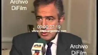DiFilm - Jorge Dominguez sobre el nuevo ministro Nestor Rapanelli 1989