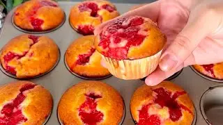 Tout mélanger et au four ! La recette des muffins la plus simple et et la plus délicieuse ! Gâteaux