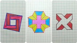 Easy 3D Optical Illusion Drawing Tricks On Graph Paper | Step By Step tutorial