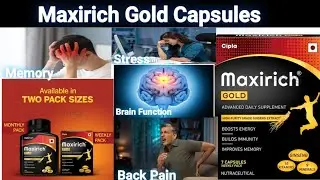 Maxirich Gold Daily Supplement with Ginseng Extract | Multivitamin for Energy, Immunity & Memory