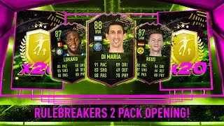 RULE BREAKER IN A PACK!! RULEBREAKERS 2 PACK OPENING! 20 X GOLD UPGRADE PACKS! #FIFA21