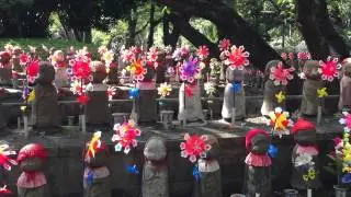 Cute Japanese Jizo Statues in Zojoji Temple, Tokyo