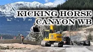 Kicking Horse Canyon Phase 4 Summer 2022 Construction Zone