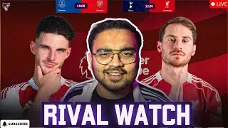 Premier League Chaos LIVE 🔴 | Spurs vs Liverpool + Everton vs Arsenal | Double WATCHALONG 🔥(HINDI)