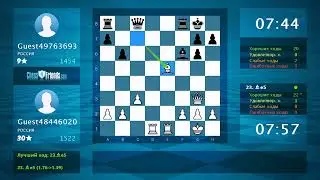 Анализ шахматной партии: Guest48446020 - Guest49763693, 1-0 (по ChessFriends.com)