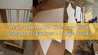 Review IKALIFE Kids Toy Book Storage Organizer - Large Bookshelf with 7 Removable Bins, Baby Bookshe