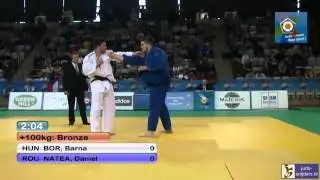 Judo 2014 European Open Men Prague: Bor (HUN) - Natea (ROU) [+100kg] bronze
