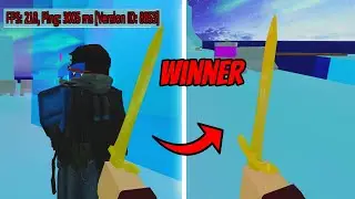 When you Steal a win with Extreme LAG In Roblox Arsenal