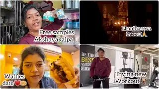 Day - 44 A Saturday in my life🥛🙏🧇♥️🏋️‍♀️ @binduvlogss ♥️