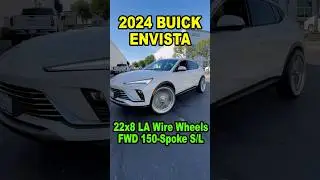 2024 Buick Envista on 22x8 LA WIRE WHEELS FWD 150-SPOKE STRAIGHT LACE #audiocityusa #lawirewheels
