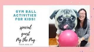 Gym Ball Activities for Kids! Gross Motor Skills for home and Occupational Therapy!