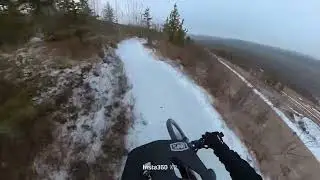Devon flow fun ride hootsdown black trail with snow