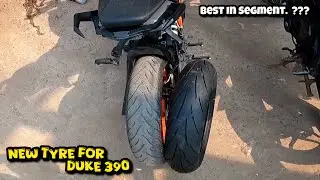 NEW TYRE INSTALLATION IN DUKE 390 Gen3 | Best 150 Section Tyre ? | APOLLO ALPHA H1