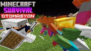 ZOMBİ ORDUSUYLA SAVAŞTIM | Minecraft Survival Otomasyon #04