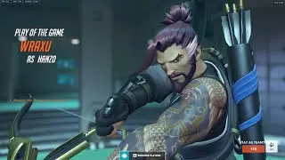 POTG! WRAXU HANZO GOD OVERWATCH 2 GAMEPLAY SEASON 1