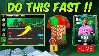 HOW TO COMPLETE WINTER WILDCARDS QUESTS UNLOCK SWEATER KIT GET MESSI GEMS IN EA FC FIFA MOBILE 24