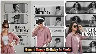 Gemini Happy Birthday Collage Photo Edit | Gemini Happy Birthday AI Photo Editing - Mayank Editz 🔥