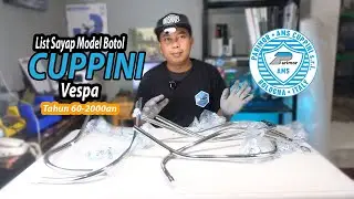 REVIEW, list sayap model botol untuk vespa merk cuppini