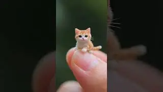 Adorable Kitten Fits in My Palm 🐱✨ #AdorableKitten #CuteAndTiny #PalmKitty #CatLovers #PetVideos