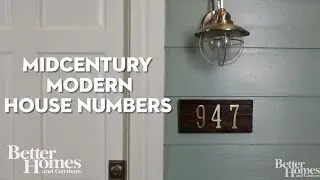 Midcentury Modern House Numbers