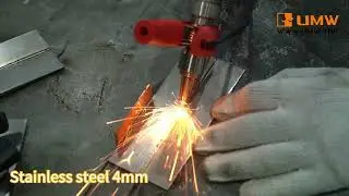 This is our laser welding machine weld different thickness stainless steel video